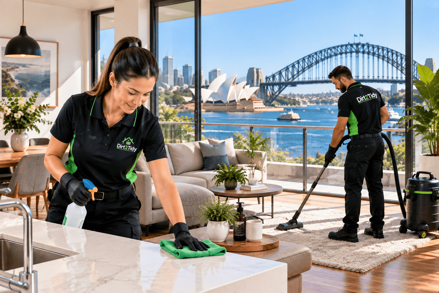 Dirt2Tidy cleaning services available across Adelaide