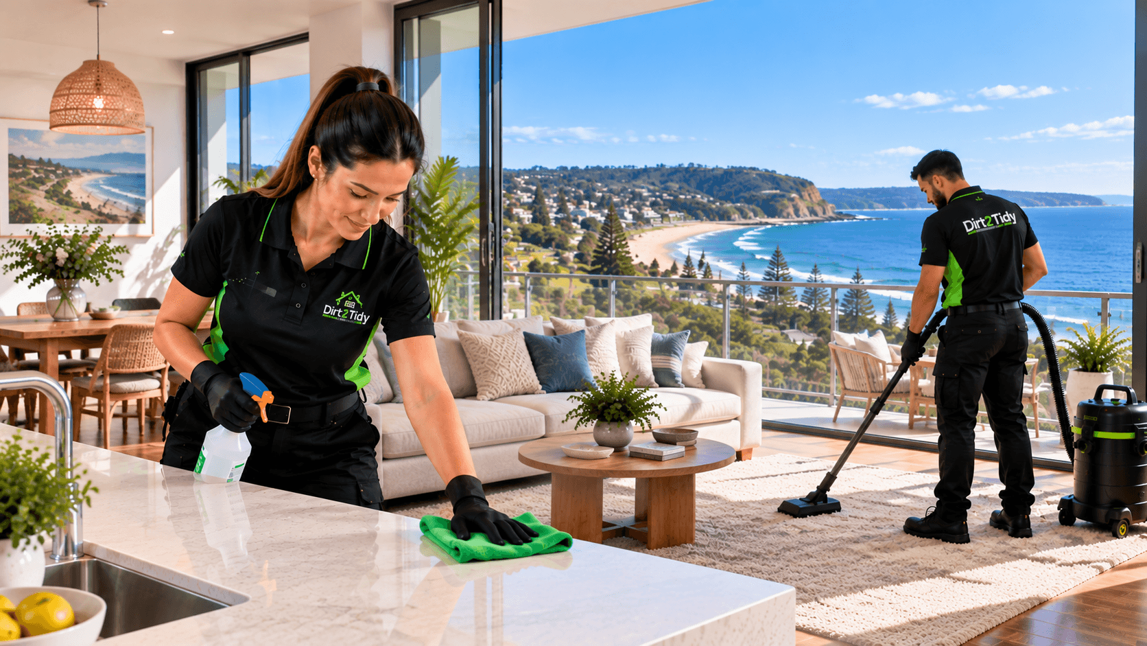 Dirt2Tidy cleaning services available across the Central Coast